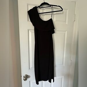 Velvet by Graham and Spencer one shoulder jersey dress
